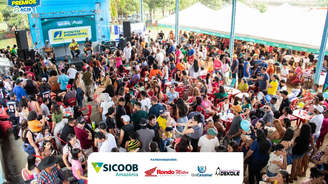 ACIB, em parceria com o comércio local, patrocinadores e instituições públicas, realiza com sucesso a Festa do Trabalhador em Buritis