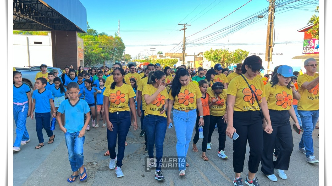 Caminhada “Faça Bonito” mobiliza Buritis em defesa da infância e adolescência