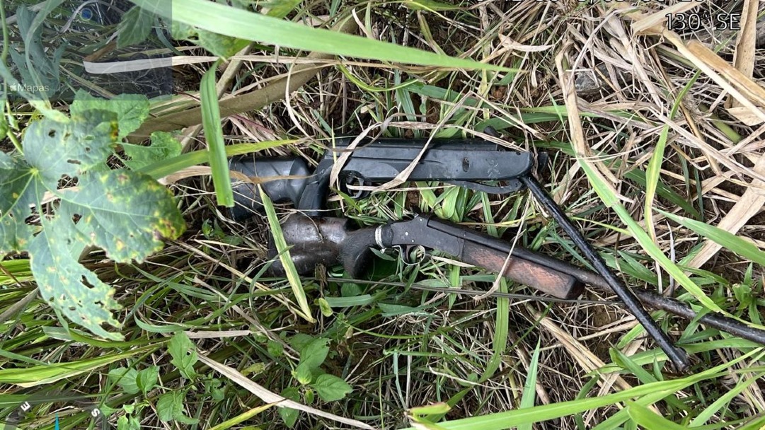 POLÍCIA RECUPERA DUAS ARMAS APÓS OCORRÊNCIA DE MARIA DA PENHA