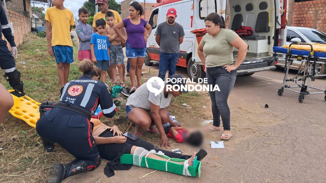 Criança fica gravemente ferida em acidente na zona leste