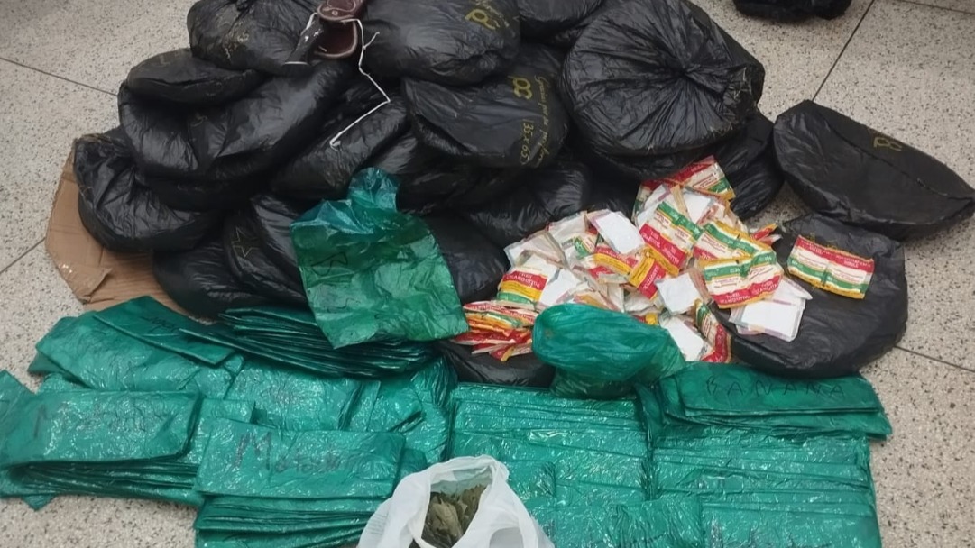 Guarnição de Serviço da Polícia Militar apreende 29 kg de folha de coca em Vila União
