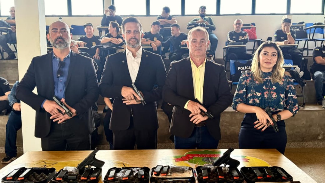 Polícia Civil é reforçada com mais de 600 pistolas adquiridas por emenda do deputado Delegado Lucas