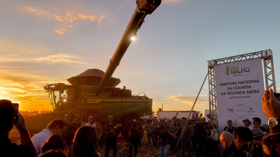 Na Abertura Nacional da Colheita 2ª Safra de Milho, em Querência, Sicredi reforça o apoio aos produtores em todos os momentos