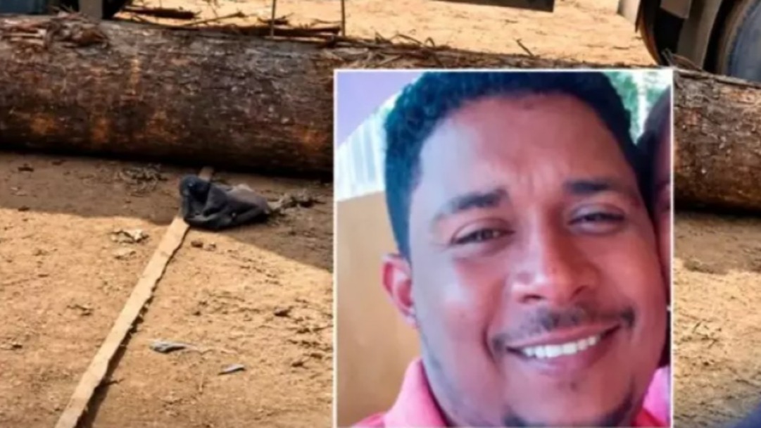 Motorista de caminhão morre atingido por tora de madeira durante acidente de trabalho em Rondônia