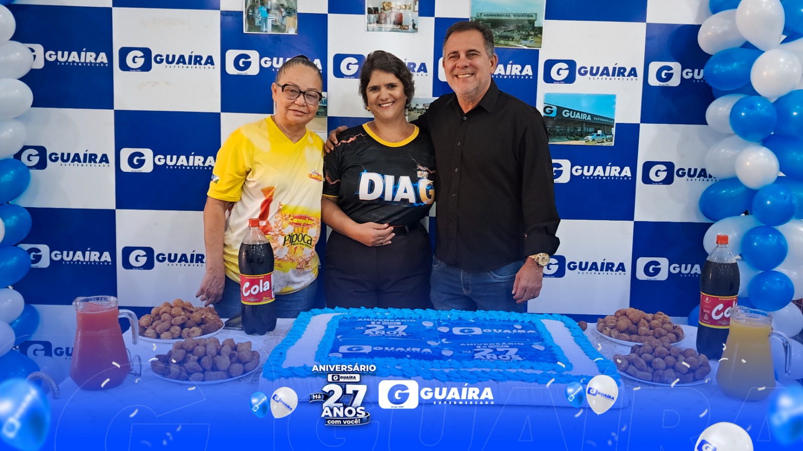    Guaíra Supermercado comemorou 27 anos com café da manhã, bolo e ofertas especiais - 0