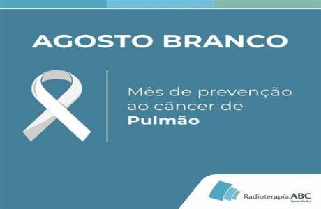 Agosto Branco chama atenção para o câncer de pulmão