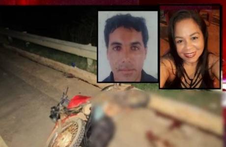 Casal morre em acidente de moto no interior de Rondônia