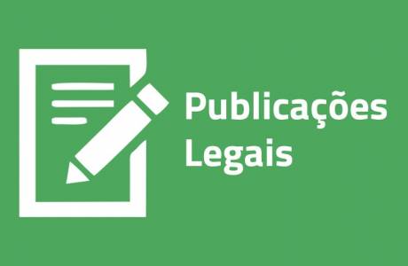 COMUNICADO DE PUBLICAÇÃO